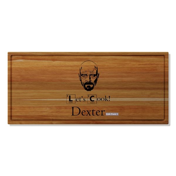 Let's Cook Kiaat Giant Butchers Block
