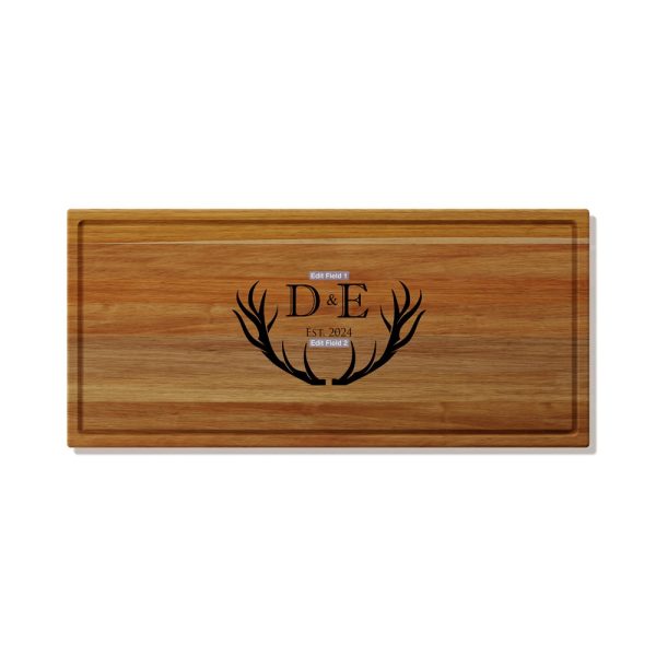 D&E Kiaat Large Butchers Block
