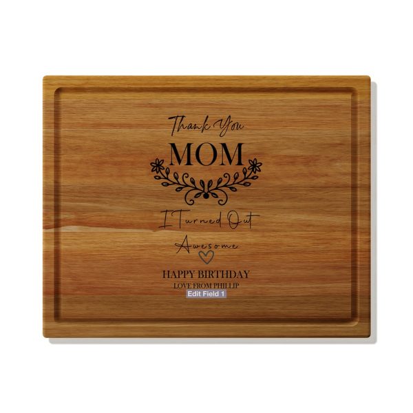 MOM Kiaat Medium Butchers Block