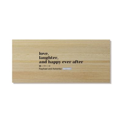 Love & Laughter Oak Classic Cutting Board