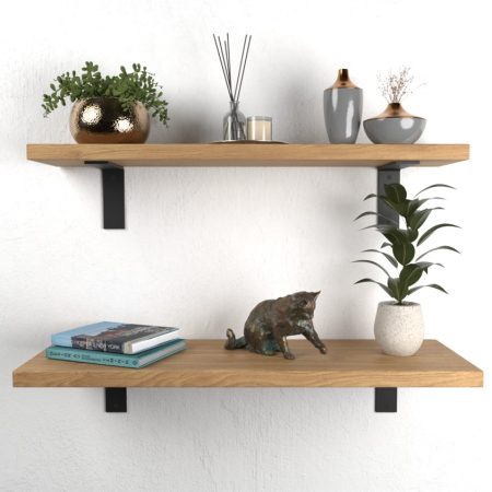Oak Office Shelves