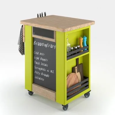 Old Oryx Mobile Braai Butler - Lime Rave Back