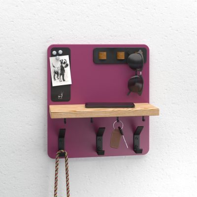 Old Oryx Entryway Organizer Coat & Key Hook - Rebel Berry