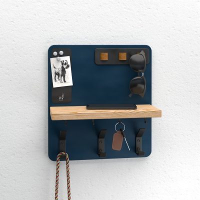 Old Oryx Entryway Organizer Coat & Key Hook - Trident Blue
