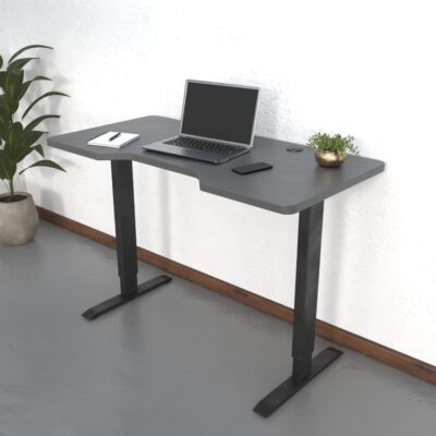 Dark Grey Standing Desk Top Contour