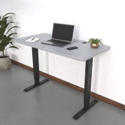 Light Grey Standing Desk Top Contour