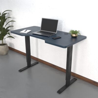 Blue Standing Desk Top Controur